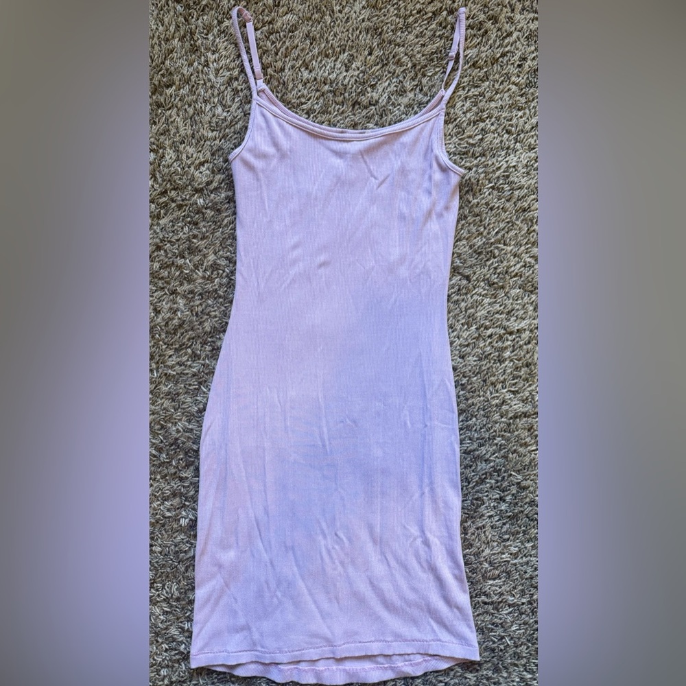 Skims Light Pink Sleeveless Dress